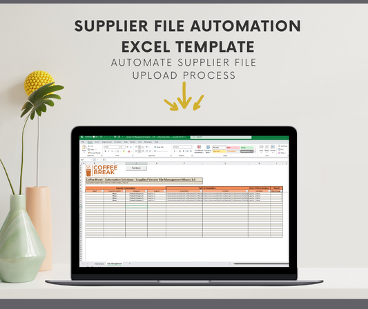 Supplier & Vendor File Management - Excel Template - Windows Only